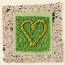 Green valentines card