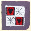 Hearts & Crosses - Handmade Valentine Card