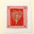 White Heart valentines card