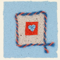 Blue Heart valentine card