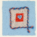 Blue Heart valentine card