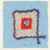 Blue heart valentine card