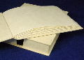 Handmade lokta paper journal open on case