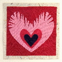 Royal Hearts handmade valentines card