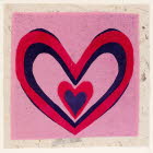 Festival Hearts valentine card