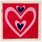 Twinned Hearts valentine card