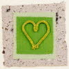 Green Heart valentine card
