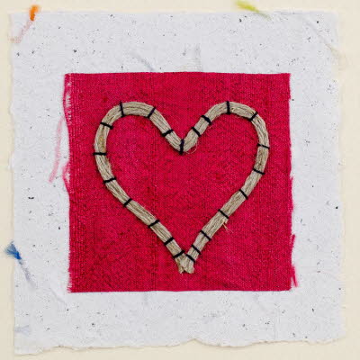 Red Heart valentine card