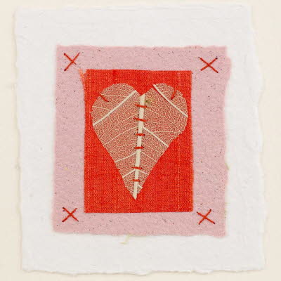 White Heart valentine card