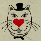 Gentleman cat valentines card