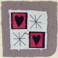 Hearts & Crosses valentines card