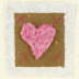 Alpaca heart walnut valentines card