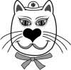 Lady Cat Valentines card design