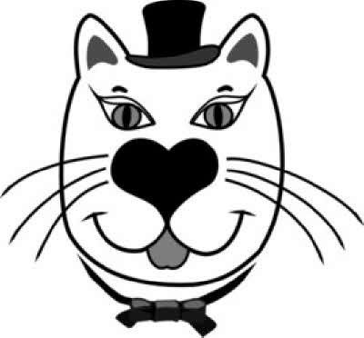 Gent Cat Valentines card design 